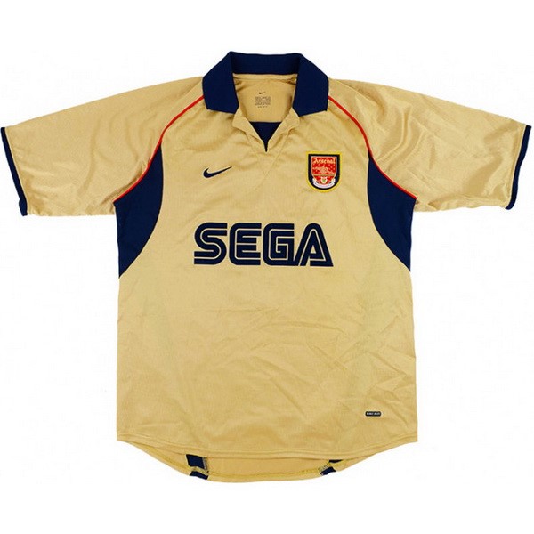 Camiseta Arsenal 2ª Retro 2001 2002 Amarillo